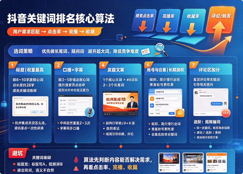 抖音关键词排名怎么做，让视频靠前